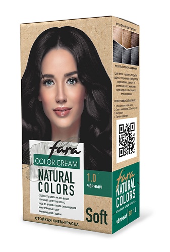 FARA Краска для волос Natural Colors Soft, 301 - Черный