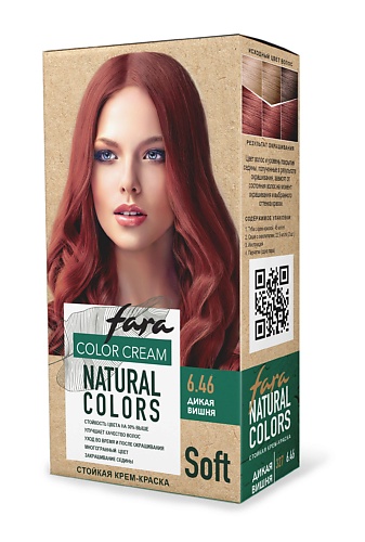 FARA Краска для волос Natural Colors Soft, 327 - Дикая вишня