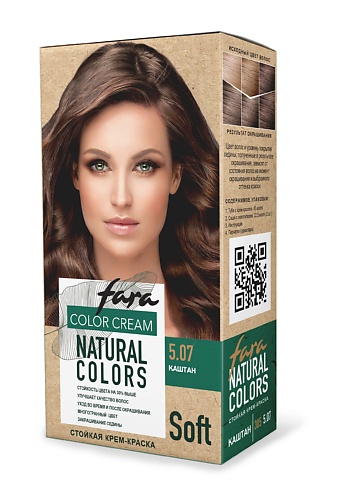 FARA Краска для волос Natural Colors Soft, 305 каштан