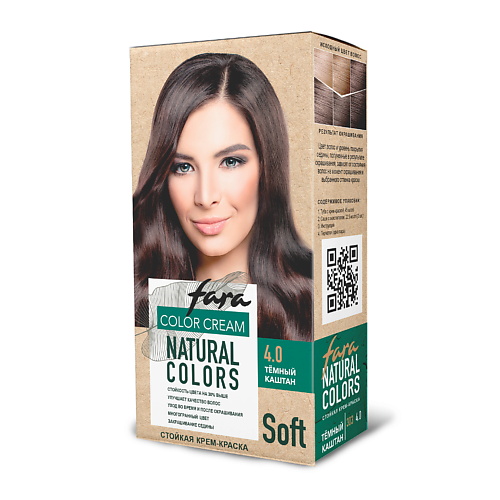 FARA Краска для волос Natural Colors Soft, 303 Темный каштан 4.0